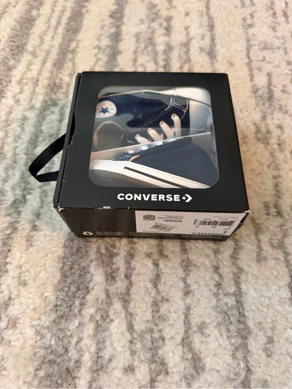 Converse Chuck Taylor All Star First Star Navy Baby Size 4
